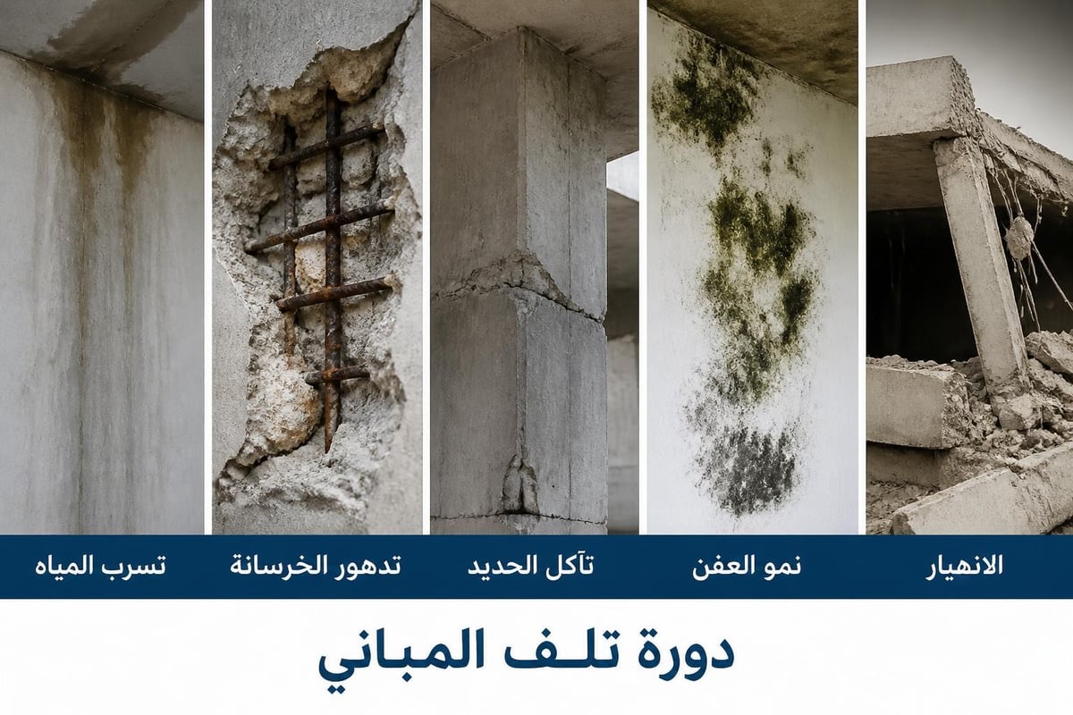تأثير تسربات المياه على جدران المنزل ورطوبة شديدة