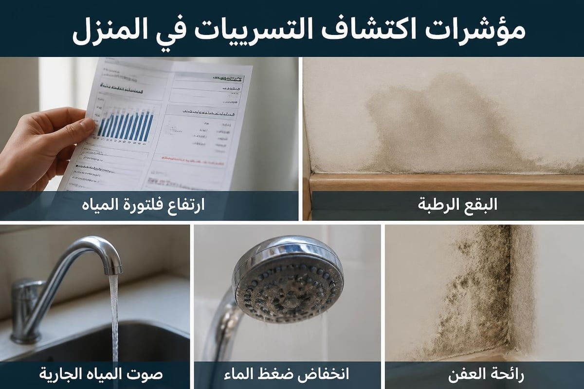 استخدام كاميرا حرارية لرصد فروق الحرارة الناتجة عن رطوبة خفية داخل الجدار